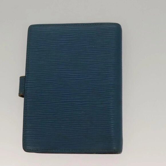 LOUIS VUITTON Epi Agenda PM Day Planner Cover 2Set Blue R20055 LV Auth 131566 - Picture 11 of 16